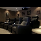 Artcoustic Spitfire Venue speakers and Spitfire Subwoofers installed in a dedicated private cinema 