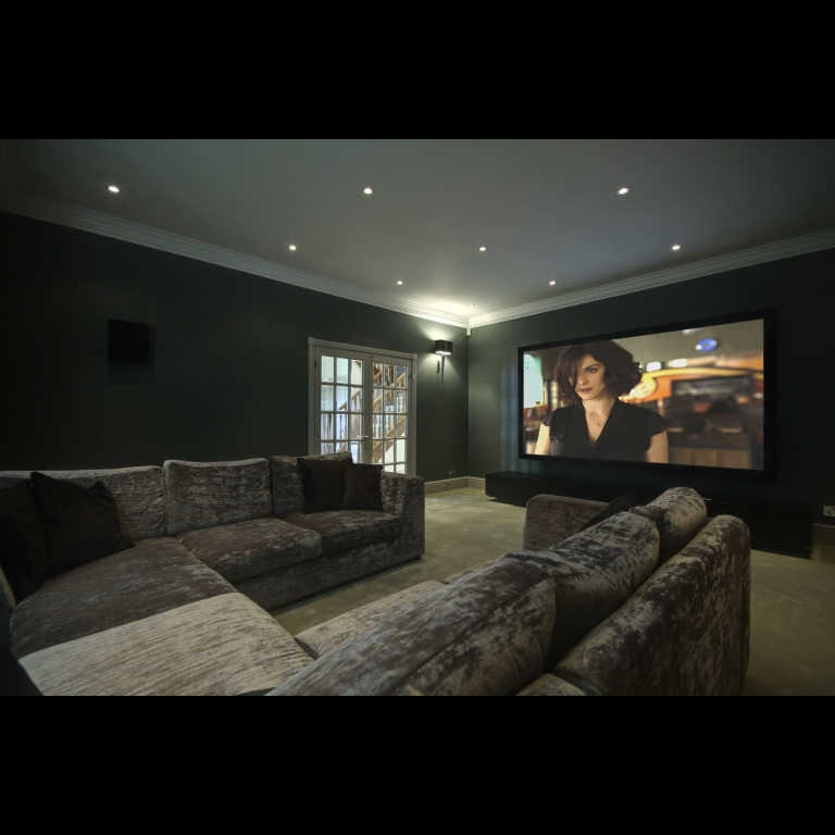 Artcoustic Spitfire 421 speakers and Spitfire Subwoofers installed in a dedicated private cinema 