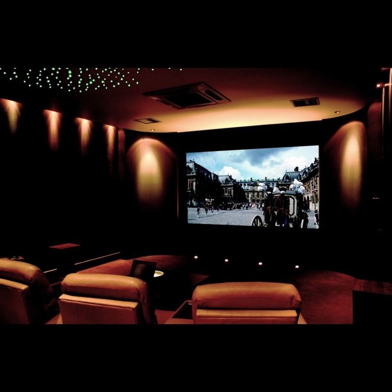 Artcoustic Spitfire Monitors and Spitfire Subwoofers installed in a dedicated private cinema 