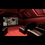 Artcoustic Spitfire Monitors and Spitfire Subwoofers installed in a dedicated private cinema 
